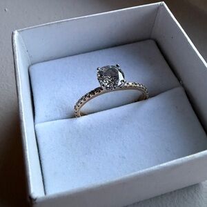 Authentic 1.02 ct diamond engagement ring